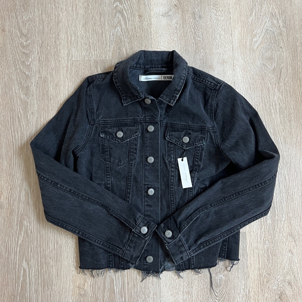 Lovers + friends Brandon denim jacket xs